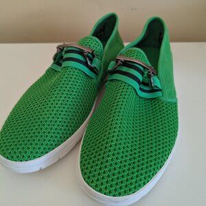 Men's Bright Green Aldo Mesh Canvas Slip-Ons - Men's 9